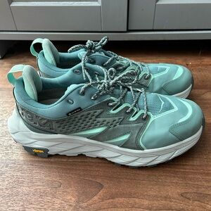 Hoka Anacapa Low Goretex Hiking Sneaker Green NWOT 9.5 Women’s
